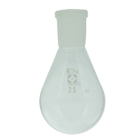 柴田科学 共通摺合なす形フラスコ 25mL 005370-1525 1個 61-4405-93（直送品）