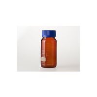 柴田科学 ねじ口びん 広口 茶褐色 青キャップ付 1L 017250-11000A 1箱(10個) 61-4411-81（直送品）