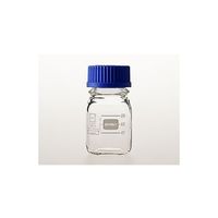 柴田科学 ねじ口びん セーフティコート 青キャップ付 100mL 017280-100A 1箱（10個） 61-4412-30（直送品）