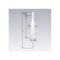 柴田科学 SPC分液ロート 円筒形 PTFEコック付 目盛付 10mL 030270-1510 1個 61-4417-31（直送品）