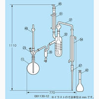 柴田科学 フッ素イオン蒸留装置 II型 081130-12 1個 61-4434-15（直送品）