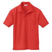 アイトス（AITOZ） 吸汗速乾（クールコンフォート）半袖ポロシャツ（男女兼用） レッド S 10579-009（直送品）