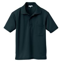 アイトス（AITOZ） 吸汗速乾（クールコンフォート）半袖ポロシャツ（男女兼用） ブラック 3L 10579-010（直送品）