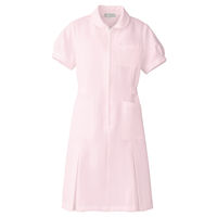 アイトス パフスリーブワンピース（女性用） 861337-060 ピンク M 医療白衣（ナース服）（直送品）