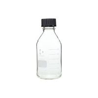アズワン ねじ口瓶丸型(デュラン(R)) 黒キャップ付 750mL 2-075-10 1本（直送品）