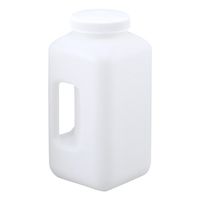 東栄 ハンドル付広口瓶 角型 HDPE製 583358 1本 1-1780-02（直送品）