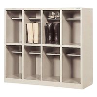 東洋事務器工業 長靴用シューズボックス 4列2段タイプ SR-0842T-TNG 1台 1-2443-01（直送品）