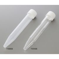 ステム 遠沈管(10mL・スクリューキャップ) PP 1箱(10本×50袋入) T10203S 1箱(500本) 1-2501-02（直送品）