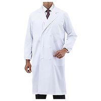アズワン アズラボ白衣 ダブル(男性用) LL AL-MW 1枚 1-3284-04　白衣　ドクターコート　メンズ（直送品）