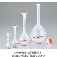 ユラボジャパン EMユーロPMPメスフラスコ(PP栓付き) 500mL 67504 1個 1-5962-05（直送品）