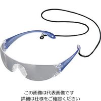 アズワン JIS軽量保護メガネ ストラップ付 LF-301ブルー 1個 1-8631-11（直送品）