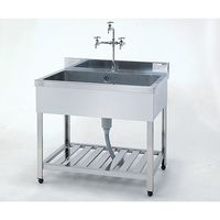 アズワン 流し台 1200×600×800mm (SUS430) 3-2014-02 1台（直送品）