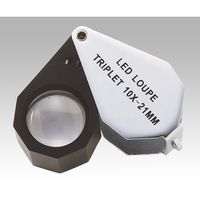 池田レンズ工業 ＬＥＤライト付１０倍ルーペ W-LED10 1個 1-2610-01