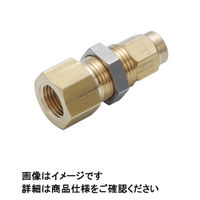 日本ピスコ ブラス製締付継手 メス隔壁ストレート NKMF0850ー01 1セット(10個)（直送品）