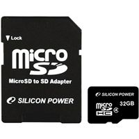 シリコンパワー micro SDHCカード 永久保証 （SDHCアダプター付）