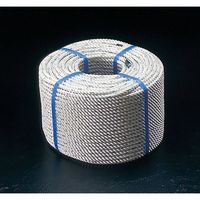 エスコ 8mmx100m ナイロンロープ(三つ打ち) EA628TB-82 1巻（直送品）