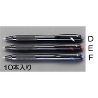 エスコ 0.7mm ボールペン(黒・10本) EA765MG-58D 1セット(40本:10本×4箱)（直送品）