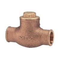 キッツ 青銅製汎用 銅管接続用スイングチャッキバルブ125型 1/2 CR-15A 1個（直送品）