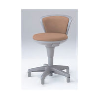 イトーキ サポートスツール2 肘なし 背付 固定脚 座面回転 ソフトオレンジ KSK-162DF-D7（直送品）