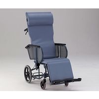 松永製作所 フルリクライニング車椅子 (介助式/スチール製/座幅400mm/ノーパンクタイヤ) FR-11R 1台 0-9734-01（直送品）