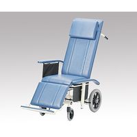 日進医療器 フルリクライニング車椅子 (介助式/スチール製/座幅430mm/ノーパンクタイヤ) NHR-16 1台 8-4569-01（直送品）