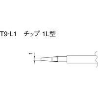 白光 こて先 SOP 20L型2本入り T8-1010 1パック(2本) 400-4337（直送品