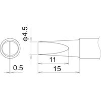 白光 こて先 4.5D型 T22-D45 1本(1個) 400-4191（直送品）