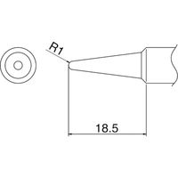 白光 こて先 2B型 T19-B2 1本(1個) 409-6398（直送品）