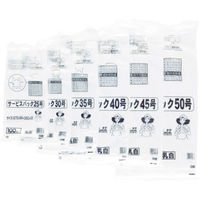 ワタナベ工業 ワタナベ レジ袋 サービスバック 25号 Uタイプ ホワイト (100枚入) S-25 1袋(100枚) 405-0363（直送品）