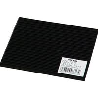 光 筋入りゴム ブラック 100×100×5mm CG6-10-3 1枚(1個) 412-2224（直送品）