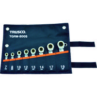 トラスコ中山 TRUSCO ラチェットコンビネーションレンチセット(ショートタイプ)8本組 TGRW-800S 1セット 415-9471（直送品）