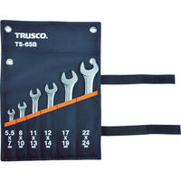 トラスコ中山 TRUSCO 両口スパナセット(7本組 ) TS-7S 1セット 416-0291（直送品）