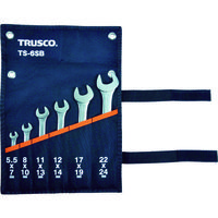 トラスコ中山 TRUSCO 両口スパナセット(6本組 ) TS-6SB 1セット 416-0266（直送品）