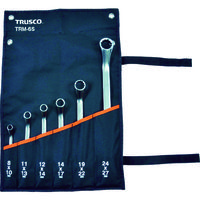 トラスコ中山 TRUSCO 45°両口めがねレンチセット(6本組) TRM-6S 1セット 416-0801（直送品）