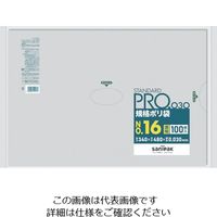 日本サニパック サニパック スタンダードポリ袋16号(0.03mm) L-16 1袋(100枚) 403-6310（直送品）