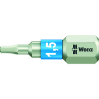 Wera Werk 3840/1 ステンレストーションビット ヘキサゴン1.5X25 071070 1本 411-9576（直送品）