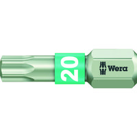 Wera Werk 3867/1 ステンレストーションビット トルクス20X25 071034 1本 411-9525（直送品）