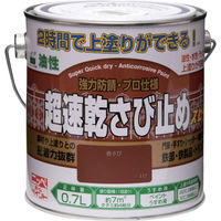 ニッペホームプロダクツ ニッぺ 超速乾さび止め 0.7L 赤さび HWC001ー0.7 4976124403118 1セット(6缶)（直送品）