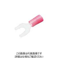 日本圧着端子製造 JST ビニル絶縁付角先開形端子（F形） 100個入り FV1.25-YS4A 422-5155（直送品）