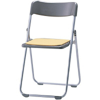 サンケイ 折りたたみ椅子 スチール製 CF68-MY 背面：グレー