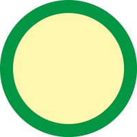 日本緑十字社 床用標識(蓄光) 蓄光 D 10枚1組 069004 1セット(100枚:10枚×10組)（直送品）