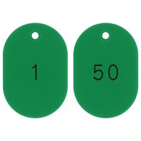 日本緑十字社 番号小判札 小判札604-G（1～50） グリーン 50枚1組 200191 1組（50枚）（直送品）
