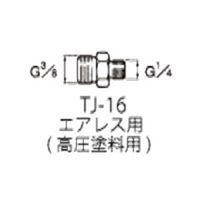 アネスト岩田 高圧中間継ぎ手 TJー16 TJ-16 1個（直送品）