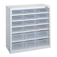 サカエ コンテナラック・透明コンテナ付 SCRー09B 1台(1個)（直送品）