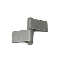 ハイロジック 鉄旗蝶番75ミリ左 00017460-001 1セット(10枚)（直送品）