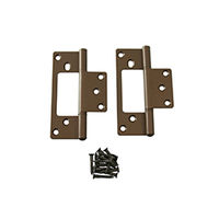 ハイロジック フラッシュ蝶番102ミリセントク色 00017450-001 1セット(20枚)（直送品）