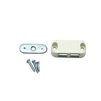 ハイロジック プラスチックマグネットキャッチ中白 00017632-001 1セット(30個)（直送品）