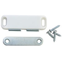 ハイロジック プラスチックマグネットキャッチL白 00071537-001 1セット(15個)（直送品）