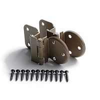 ハイロジック 薄型アングル蝶番15×20ミリAB色 00071727-001 1セット（10枚）（直送品）