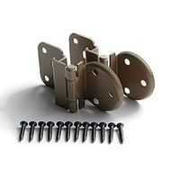 ハイロジック 薄型アングル蝶番16×15ミリAB色 00071728-001 1セット（10枚）（直送品）